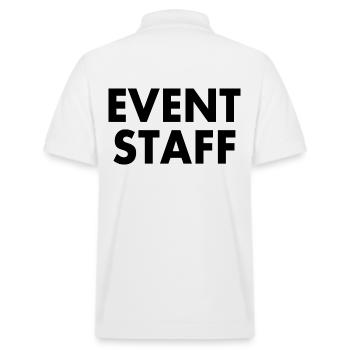 Event staff - Stanley/Stella Unisex Organic Polo Shirt PREPSTER - white - Back - Andy (188cm)