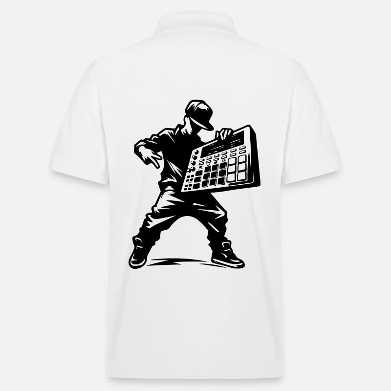 Beatmaker mit Sampler - Stanley/Stella Unisex Bio-Poloshirt PREPSTER - Weiß