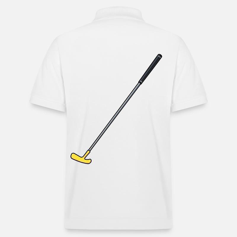 Golf Golfschläger Golfsport - Stanley/Stella Unisex Bio-Poloshirt PREPSTER - Weiß