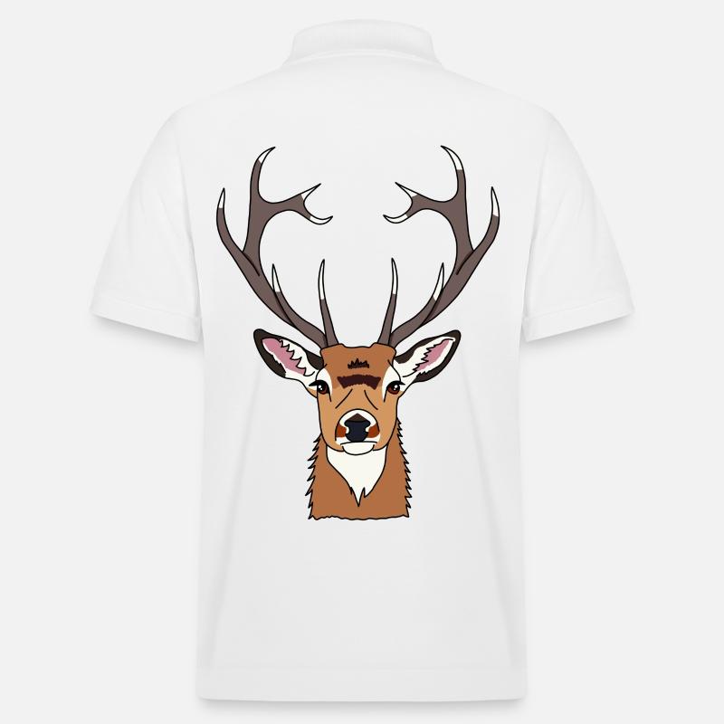 Hirsch - Stanley/Stella Unisex Bio-Poloshirt PREPSTER - Weiß