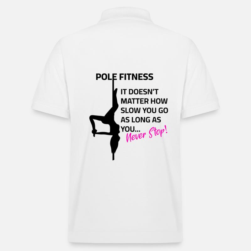 Never Stop Poledance - Stanley/Stella Unisex Bio-Poloshirt PREPSTER - Weiß