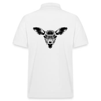 Fawn Portrait / Fawn - Stanley/Stella Unisex Organic Polo Shirt PREPSTER - white - Back - Andy (188cm)