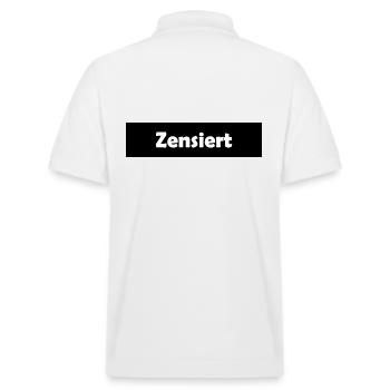 Censuré | barres censurent - Polo PREPSTER bio Stanley/Stella Unisexe - blanc - Dos - Andy (188cm)