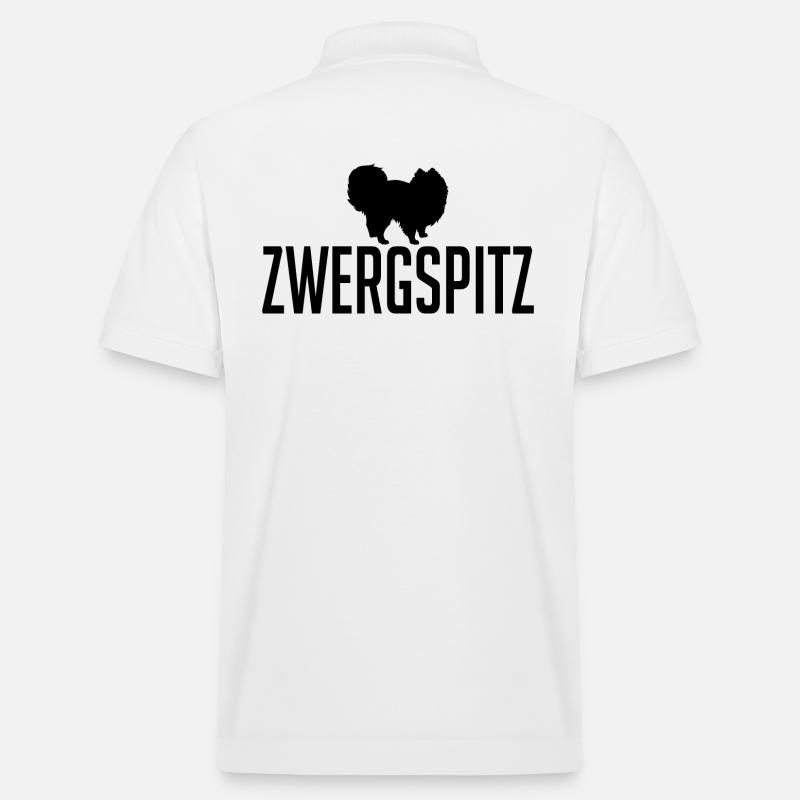 Zwergspitz Hunderasse Hunde Hund Wilsigns - Stanley/Stella Unisex Bio-Poloshirt PREPSTER - Weiß