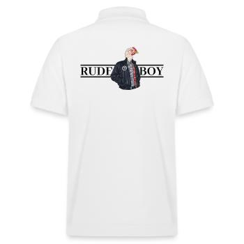 Garçon grossier de la vieille école - Polo PREPSTER bio Stanley/Stella Unisexe - blanc - Dos - Andy (188cm)