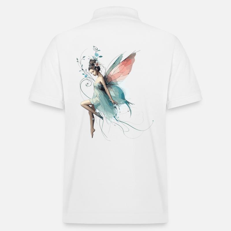 Fée fée monde cadeau - Polo PREPSTER bio Stanley/Stella Unisexe - blanc