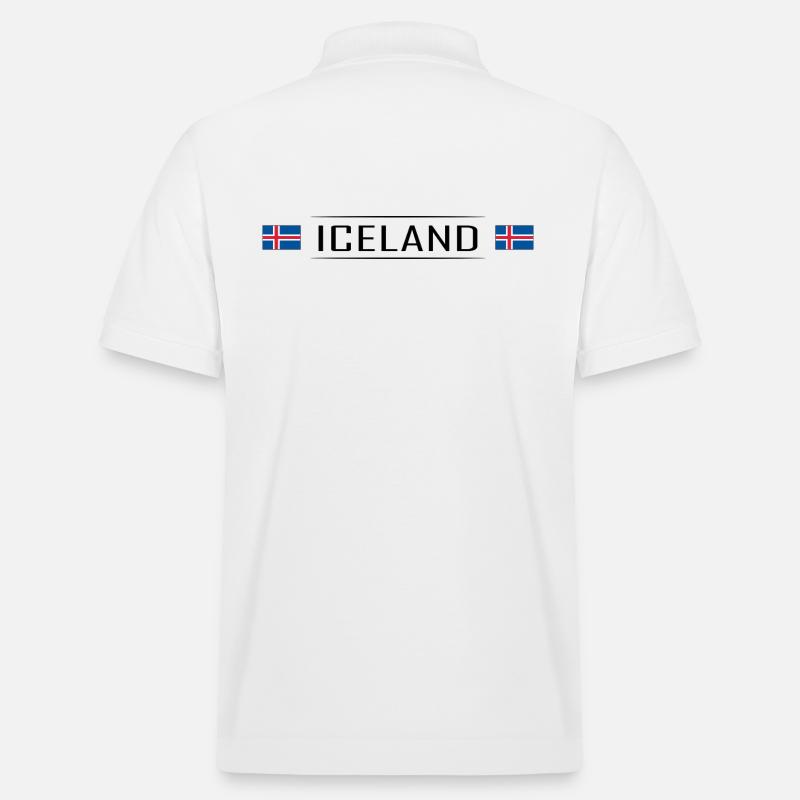 Islande Terre Islande Scandinavie Vacances - Polo PREPSTER bio Stanley/Stella Unisexe - blanc