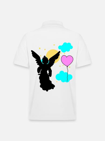 Heaven Angel Beyond End Death Begravelse - Stanley/Stella PREPSTER økologisk unisex poloshirt - hvid