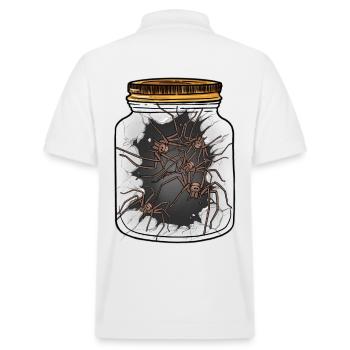 Halloween Spinnen Spinnentiere Spinne Phobie - Stanley/Stella Unisex Bio-Poloshirt PREPSTER - Weiß - Hinten - Andy (188cm)