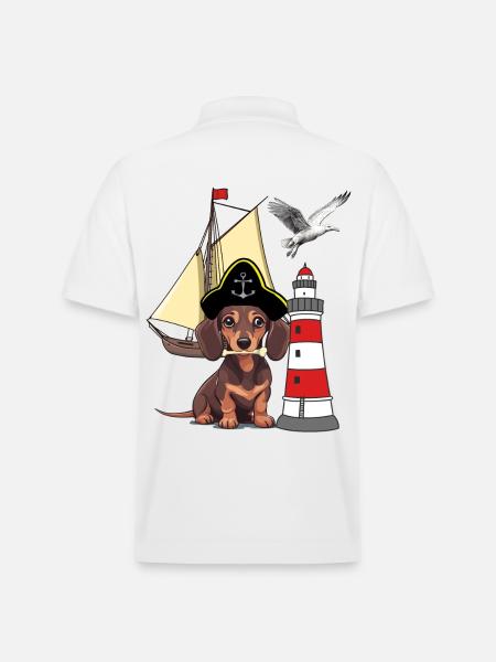 Teckel Chien Maritime - Polo PREPSTER bio Stanley/Stella Unisexe - blanc