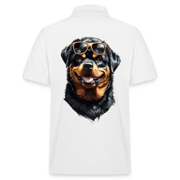 Cool Rottweiler ami chiens de compagnie Design - Polo PREPSTER bio Stanley/Stella Unisexe - blanc - Dos - Andy (188cm)