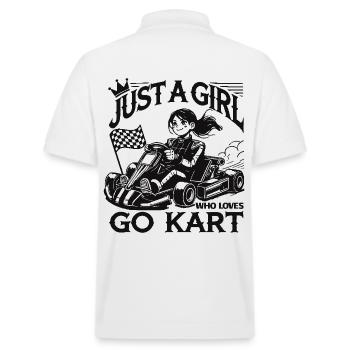 Les filles qui aiment le karting - Polo PREPSTER bio Stanley/Stella Unisexe - blanc - Dos - Andy (188cm)