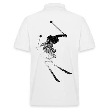 Ski, hiver, ski, neige, sport - Polo PREPSTER bio Stanley/Stella Unisexe - blanc - Dos - Andy (188cm)