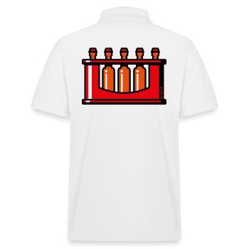 Caisse XRote - Polo PREPSTER bio Stanley/Stella Unisexe - blanc - Dos - Andy (188cm)