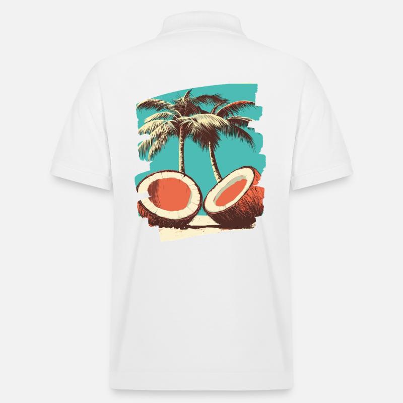 Kokosnuss Noix de - Polo PREPSTER bio Stanley/Stella Unisexe - blanc