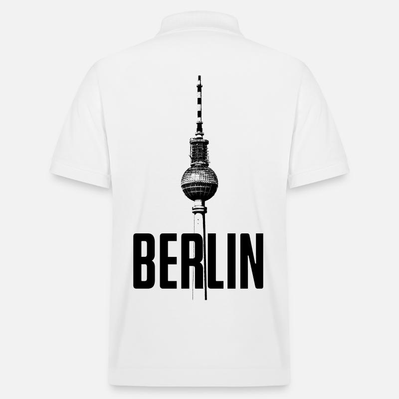 Fernsehturm Berlin - Stanley/Stella Unisex Bio-Poloshirt PREPSTER - Weiß