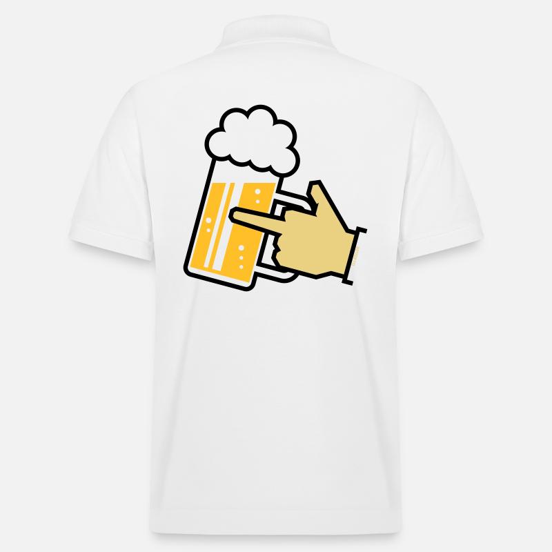XFinger Icon (R3) - Stanley/Stella Unisex Bio-Poloshirt PREPSTER - Weiß