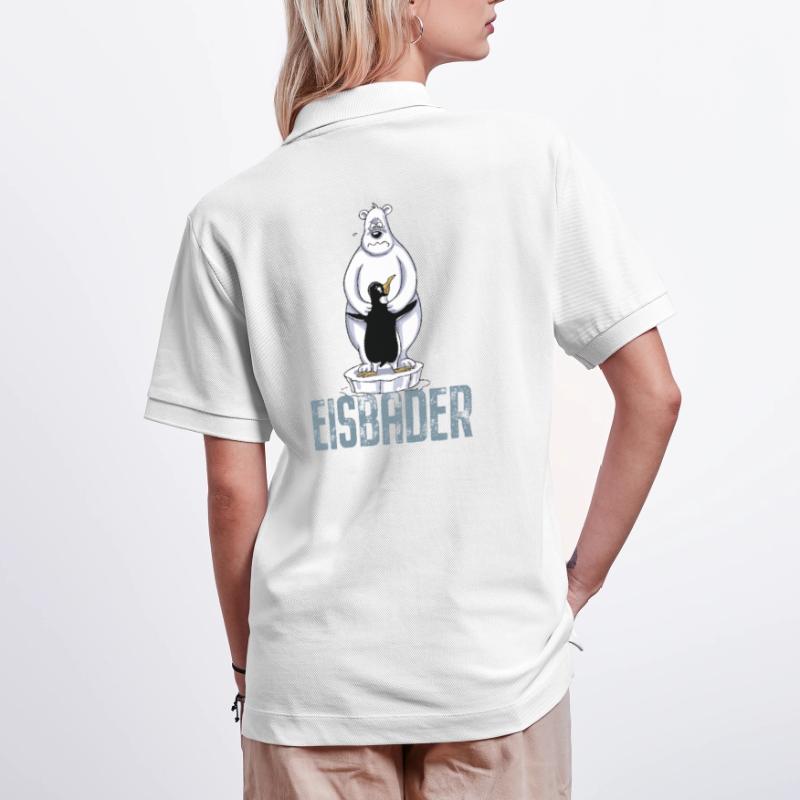 Eisbader Eisbär Pinguin Eisbaden Sauna Spa Eis Stanley/Stella Unisex Bio-Poloshirt PREPSTER