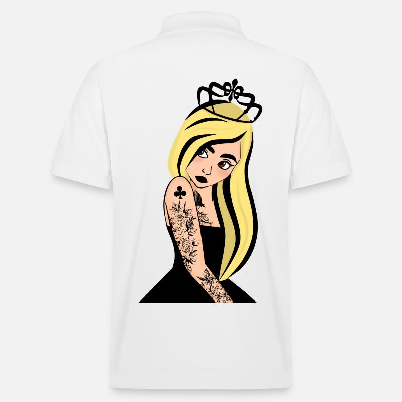 Dame de Trefle Punk - Polo PREPSTER bio Stanley/Stella Unisexe - blanc