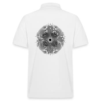 Chladni Oscillation - Point culminant pour les créateurs de tendances - Polo PREPSTER bio Stanley/Stella Unisexe - blanc - Dos - Andy (188cm)