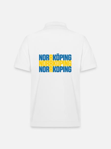 Norrköping Suède Drapeau - Polo PREPSTER bio Stanley/Stella Unisexe - blanc