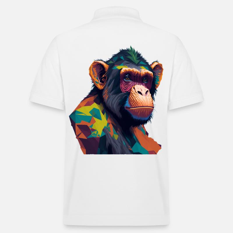 Chimpanzé - Polo PREPSTER bio Stanley/Stella Unisexe - blanc