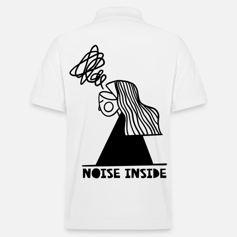 Noise Inside - Stanley/Stella Unisex Organic Polo Shirt PREPSTER - white