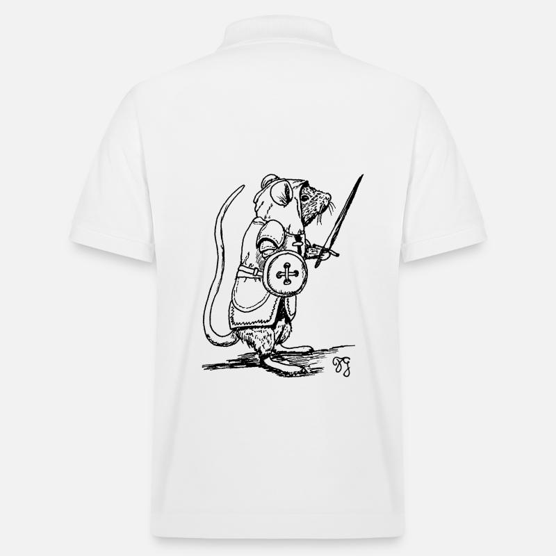 Chevalier Moustache - Polo PREPSTER bio Stanley/Stella Unisexe - blanc