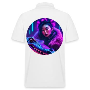 Gator Rave - Polo PREPSTER bio Stanley/Stella Unisexe - blanc - Dos - Andy (188cm)