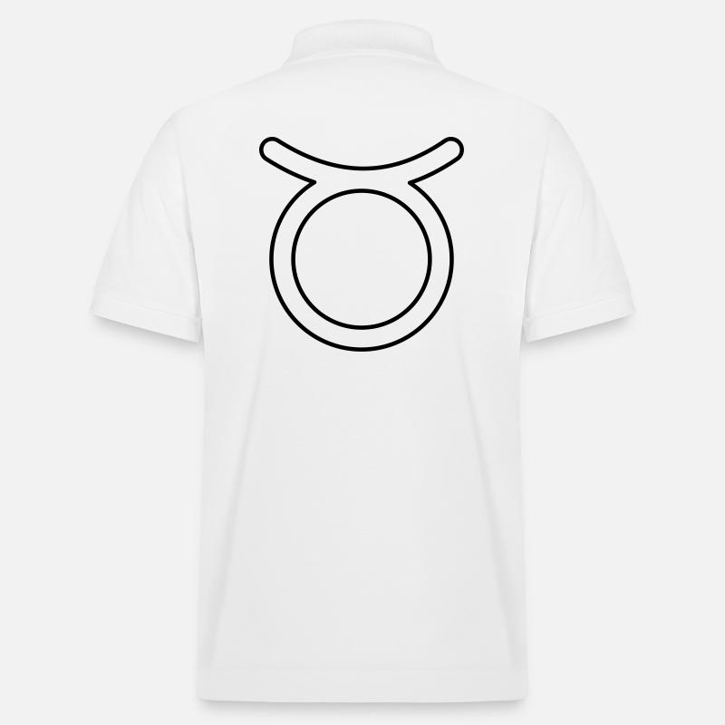 Stier Sternzeichen Sternbild Tierkreiszeichen - Stanley/Stella Unisex Bio-Poloshirt PREPSTER - Weiß
