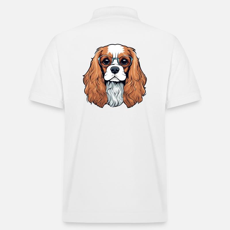 cavalier King Charles, chien, chien mignon - Polo PREPSTER bio Stanley/Stella Unisexe - blanc