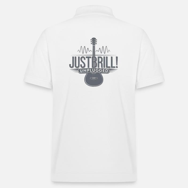 JustBrill!-unplugged - Stanley/Stella Unisex Bio-Poloshirt PREPSTER - Weiß