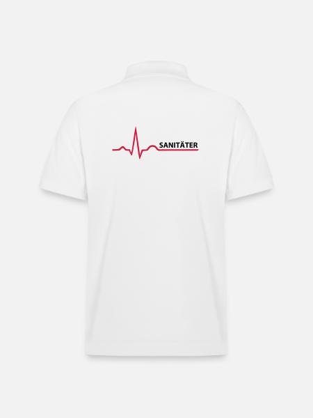 Sanitäter Schrifzug - Stanley/Stella Unisex Bio-Poloshirt PREPSTER - Weiß