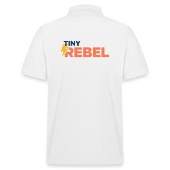 Tiny rebel - Polo PREPSTER bio Stanley/Stella Unisexe - blanc - Dos - Andy (188cm)