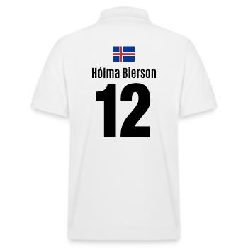 Saufen Sauftour Bier holen Malle besaufen Island - Stanley/Stella Unisex Bio-Poloshirt PREPSTER - Weiß - Hinten - Andy (188cm)