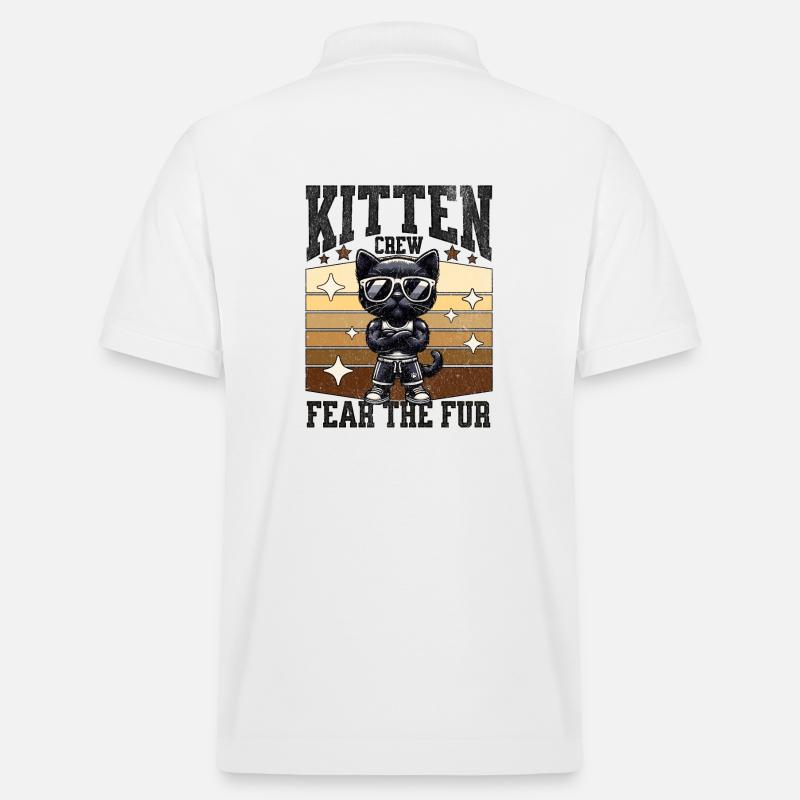 Kitten Crew craint la fourrure - Polo PREPSTER bio Stanley/Stella Unisexe - blanc