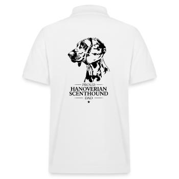 Hanovrien Scenthound Papa Chiens Chiens de chasse Wilsigns - Polo PREPSTER bio Stanley/Stella Unisexe - blanc - Dos - Andy (188cm)