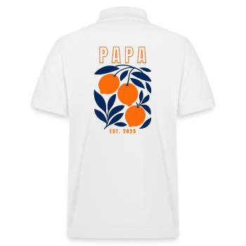 Papa 2025 - Polo PREPSTER bio Stanley/Stella Unisexe - blanc - Dos - Andy (188cm)