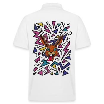 Raurackl Années 90 - Polo PREPSTER bio Stanley/Stella Unisexe - blanc - Dos - Andy (188cm)