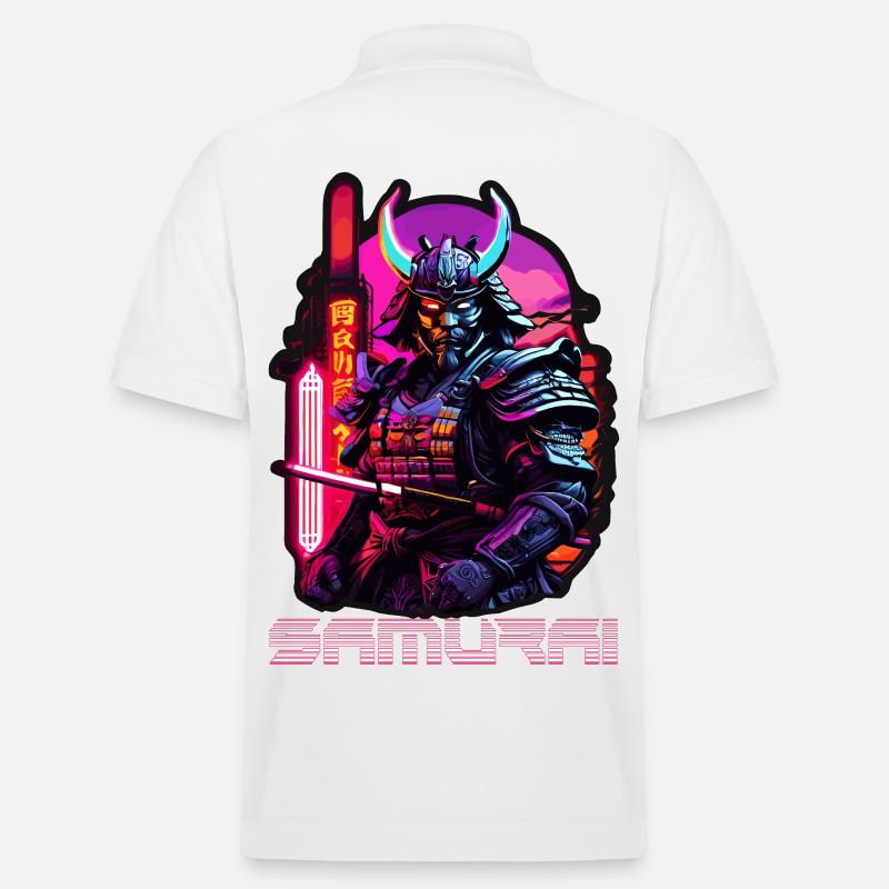 Samurai - Stanley/Stella Unisex Bio-Poloshirt PREPSTER - Weiß