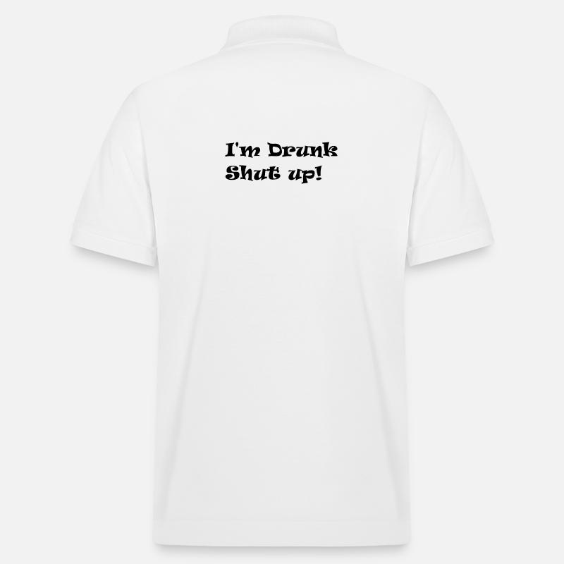 Ich bin betrunken - Stanley/Stella Unisex Bio-Poloshirt PREPSTER - Weiß
