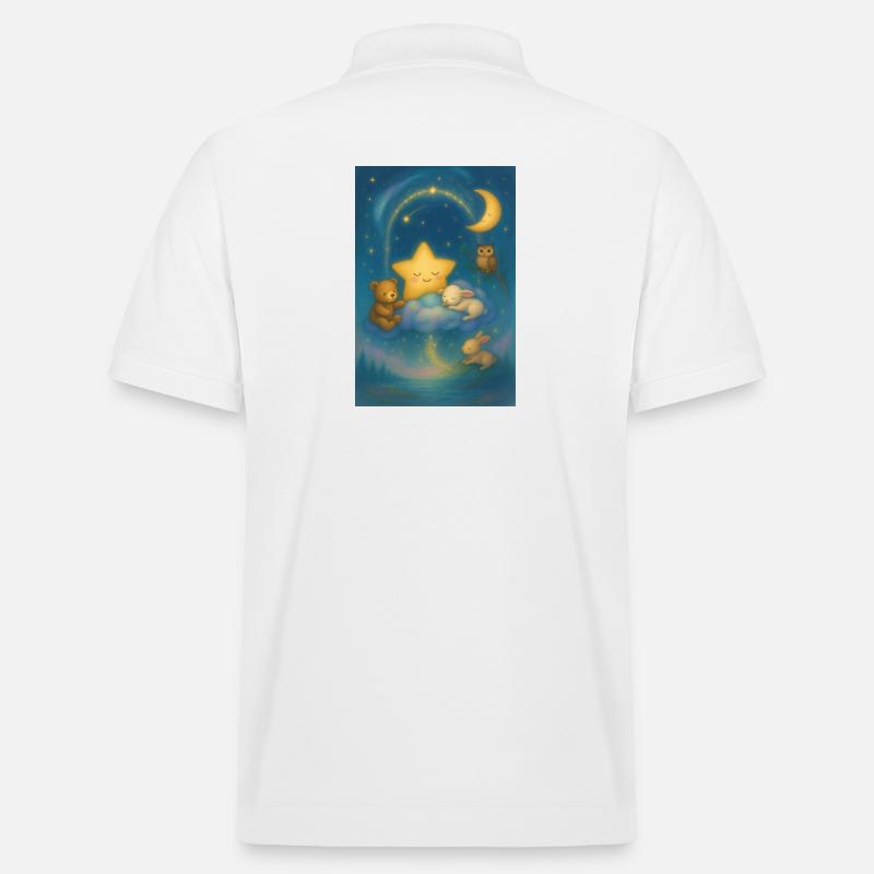 Nachtstern Kuschelwelt - Stanley/Stella Unisex Bio-Poloshirt PREPSTER - Weiß