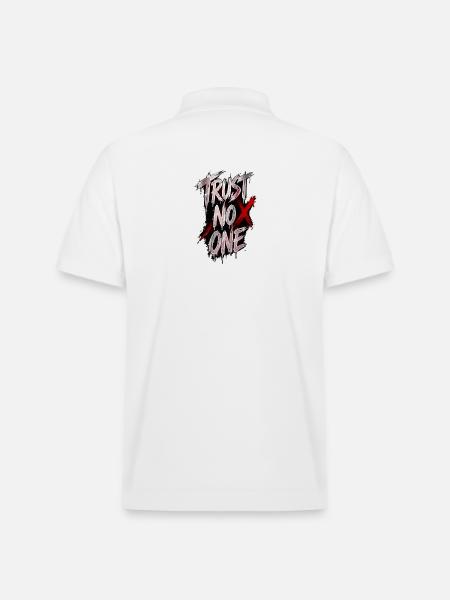 TRUST_NO_ONE - Stanley/Stella Unisex Bio-Poloshirt PREPSTER - Weiß