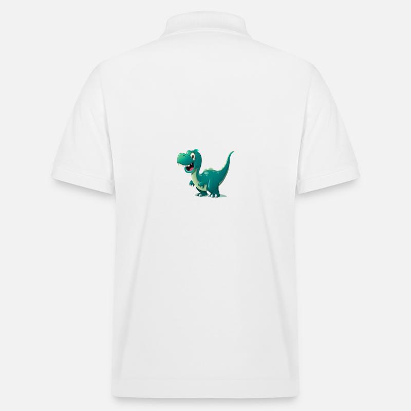 Dinosaurier - Stanley/Stella Unisex Bio-Poloshirt PREPSTER - Weiß