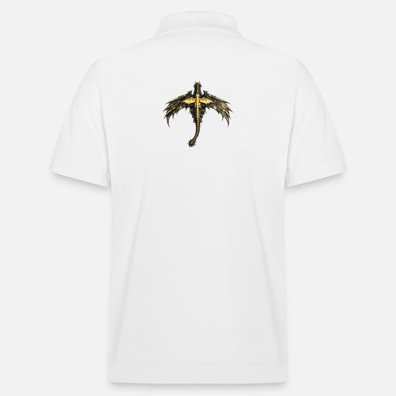 Fourth Wing Dragons - Stanley/Stella Unisex Bio-Poloshirt PREPSTER - Weiß