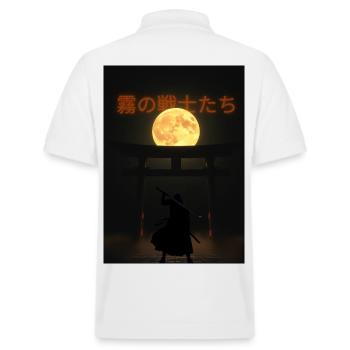 Chasseur de Brume au Clair de Lune - Polo PREPSTER bio Stanley/Stella Unisexe - blanc - Dos - Andy (188cm)