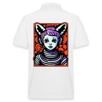 Be who you are, but be warm - Stanley/Stella Unisex Organic Polo Shirt PREPSTER - white - Back - Andy (188cm)