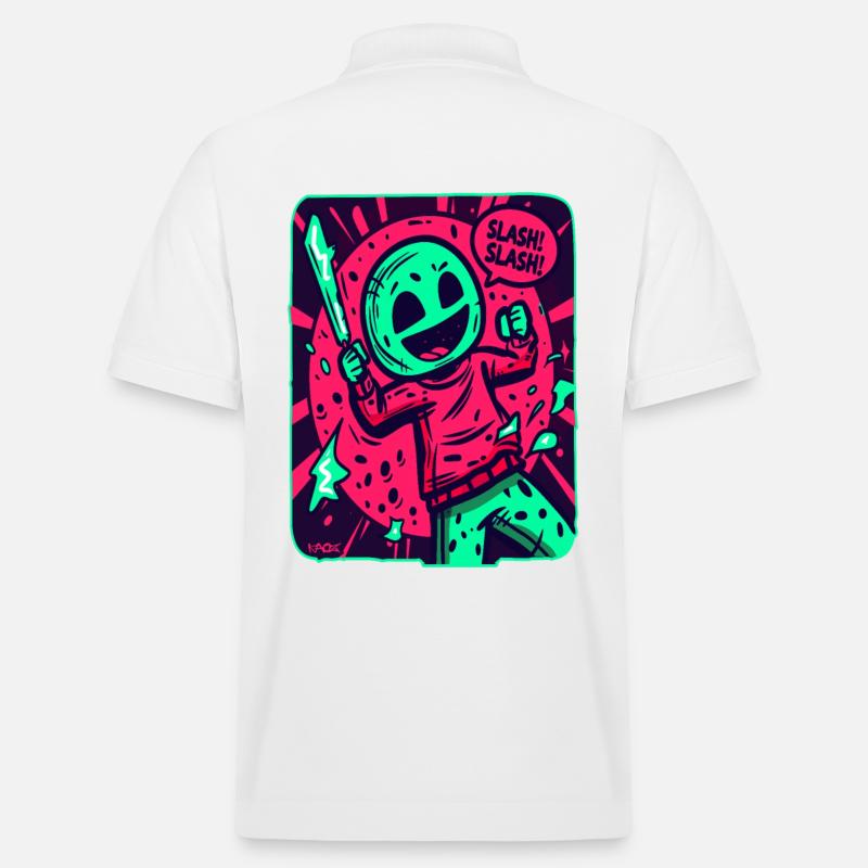 Le sympathique slasher du quartier - Polo PREPSTER bio Stanley/Stella Unisexe - blanc
