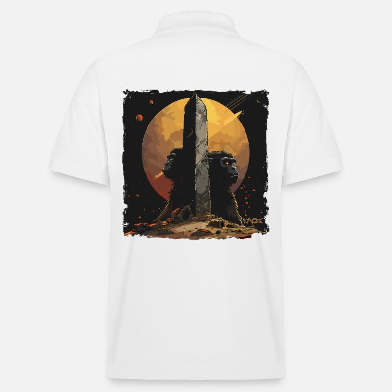 Singes et Monolithe : Science-Fiction - Polo PREPSTER bio Stanley/Stella Unisexe - blanc