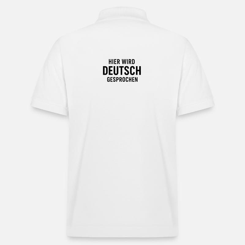 Hier Wird Deutsch Gesprochen - Stanley/Stella Unisex Bio-Poloshirt PREPSTER - Weiß
